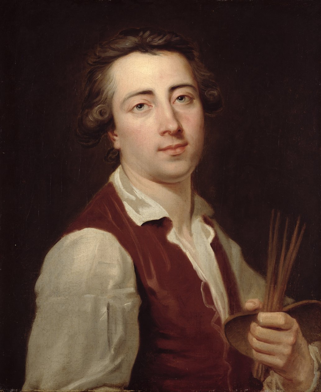 Selvportræt, c.1775-80 af Johann August Nahl the Younger