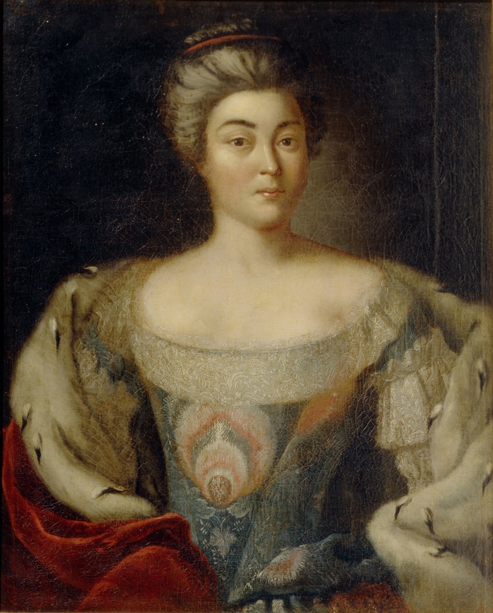 Portræt af prinsesse Alexandra Kurakina, født Panina 1711-1786 af Johann Balthasar Frankart