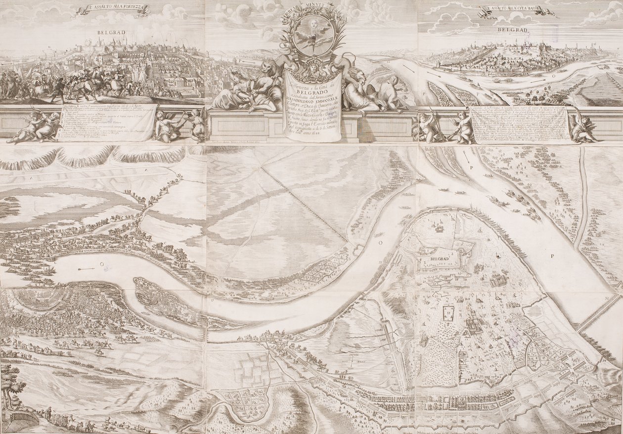 Beograd fæstning og by af Johann Baptist Gumpp