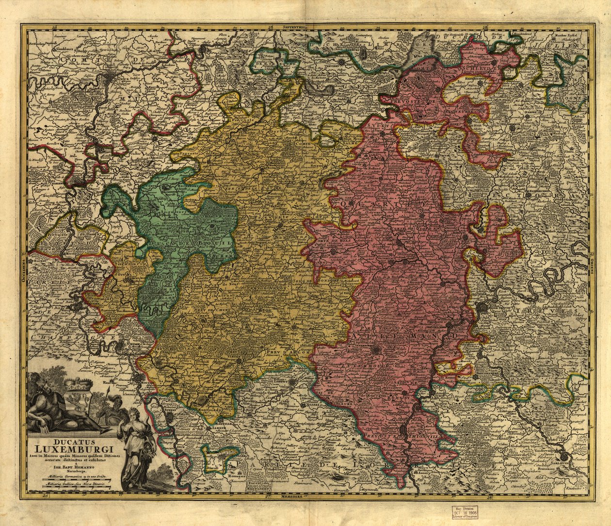 Ducatus Luxembourgi. LOC 99446214 af Johann Baptist Homann