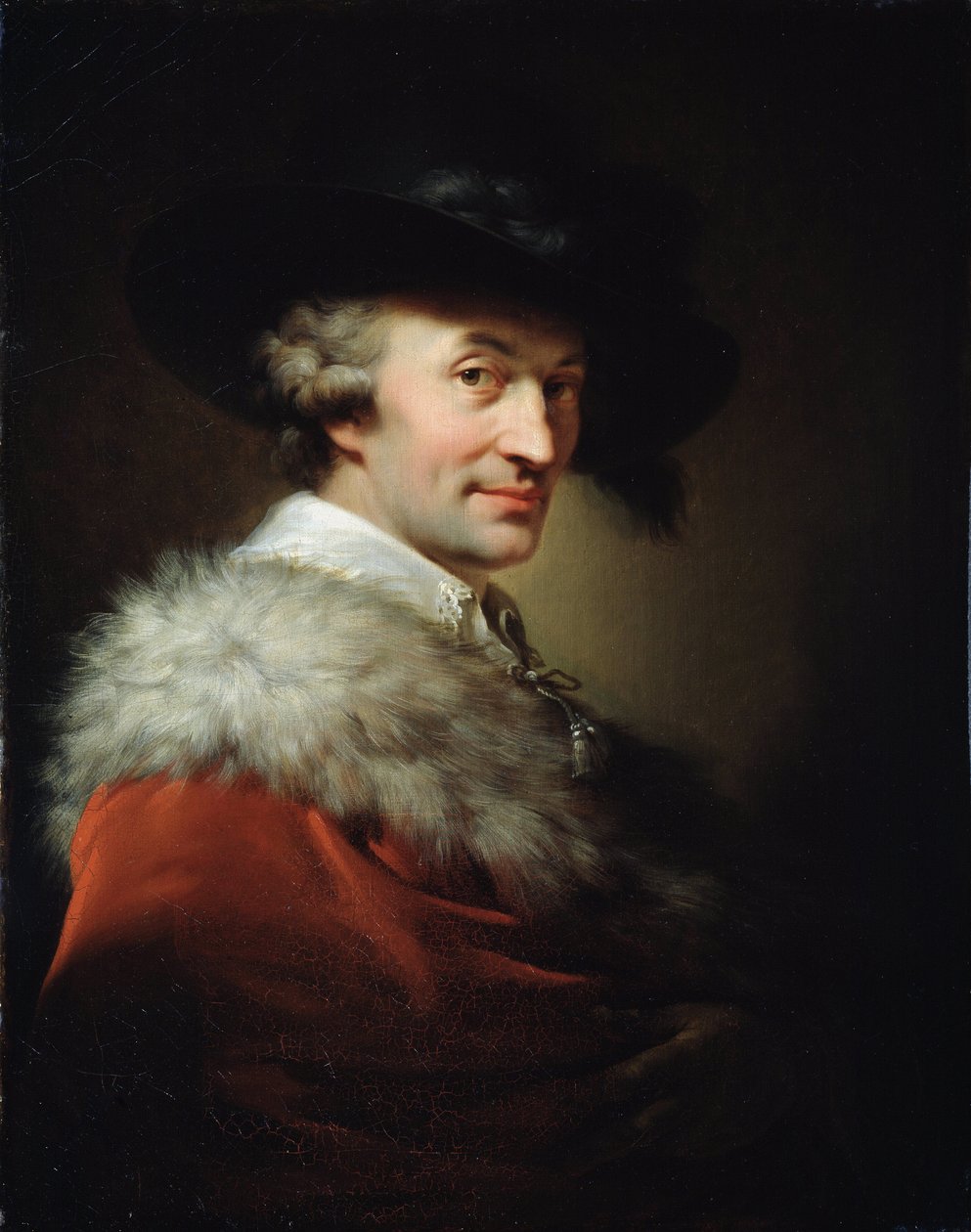 Portræt af arkitekten LaTour (Portræt af arkitekten La Tour). Maleri af Johann Baptist Von Lampi lysken (1751-1830), olie på lærred af Johann Baptist I Lampi