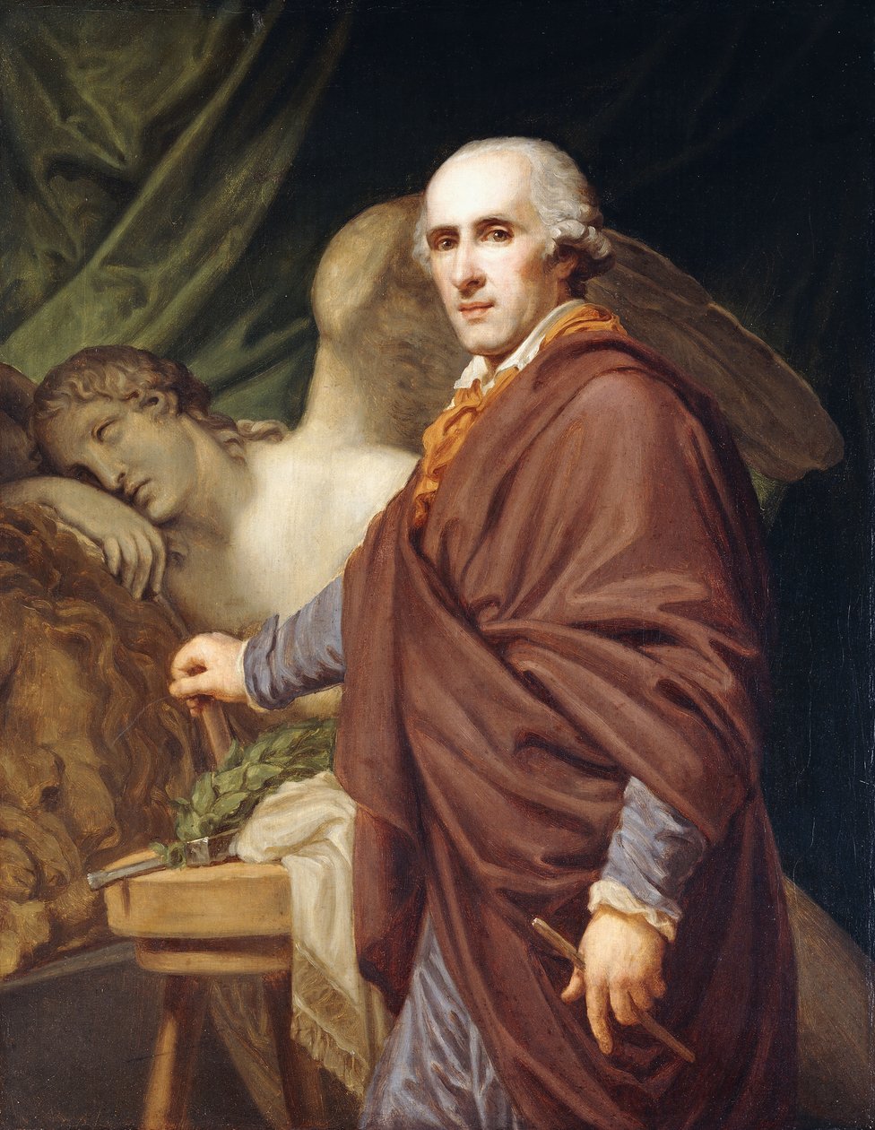 Portræt af Antonio Canova af Johann Baptist Edler von Lampi