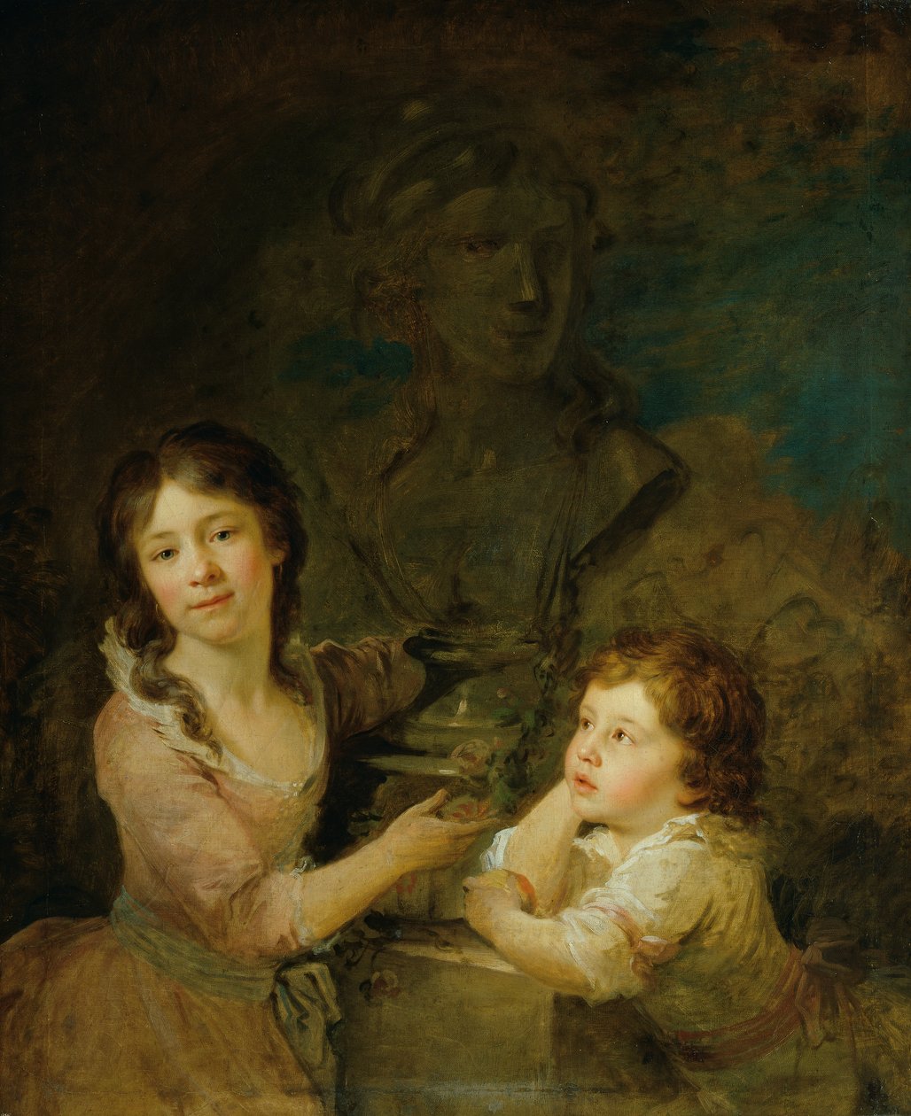 To børn fra grev Thomatis familie af Johann Baptist Lampi d. Ä.