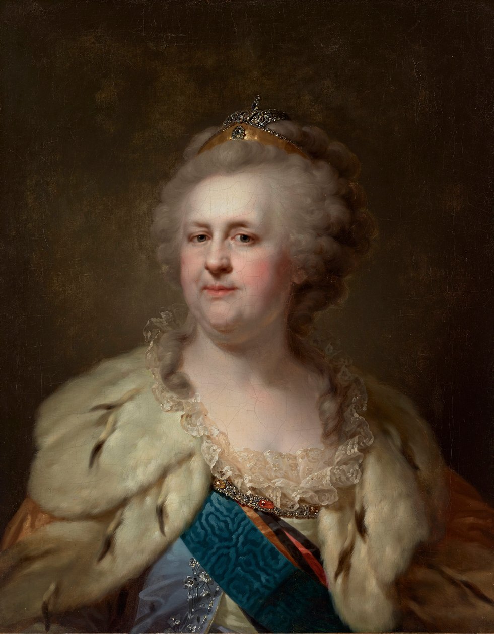 Portræt af kejserinde Catherine II 1729-1796, 1790