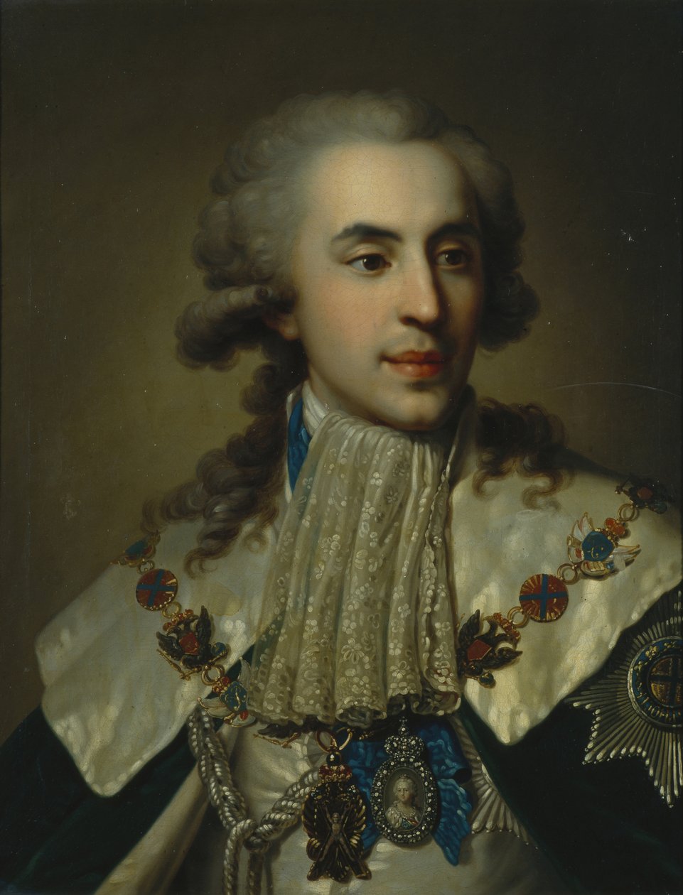 Portræt af Prins Platon Zubov 1767-1822, 1793 af Johann Baptist von Lampi the Elder