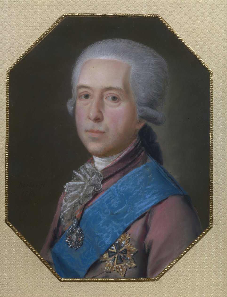 Portræt af general grev Mikhail Mikhailovich Golitsyn 1731-1806, 1786 af Johann Bardou
