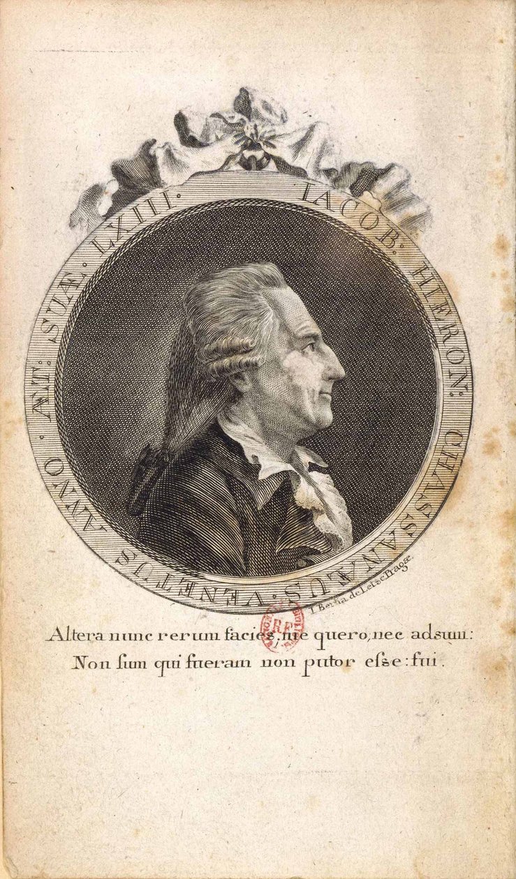 Portræt af Giacomo Girolamo Casanova 1725-1798 af Johann Berka
