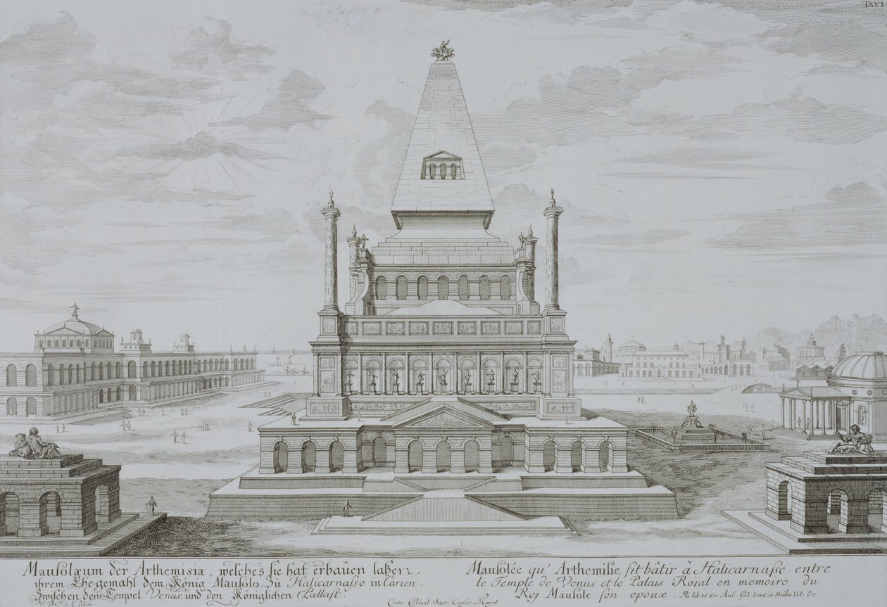 Mausoleum of Halicarnassus, Bodrum, Tyrkiet, fra 