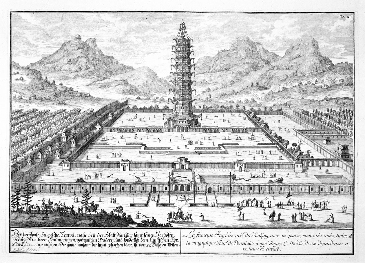 Porcelænstårnet i Nanking, plade 12 fra 