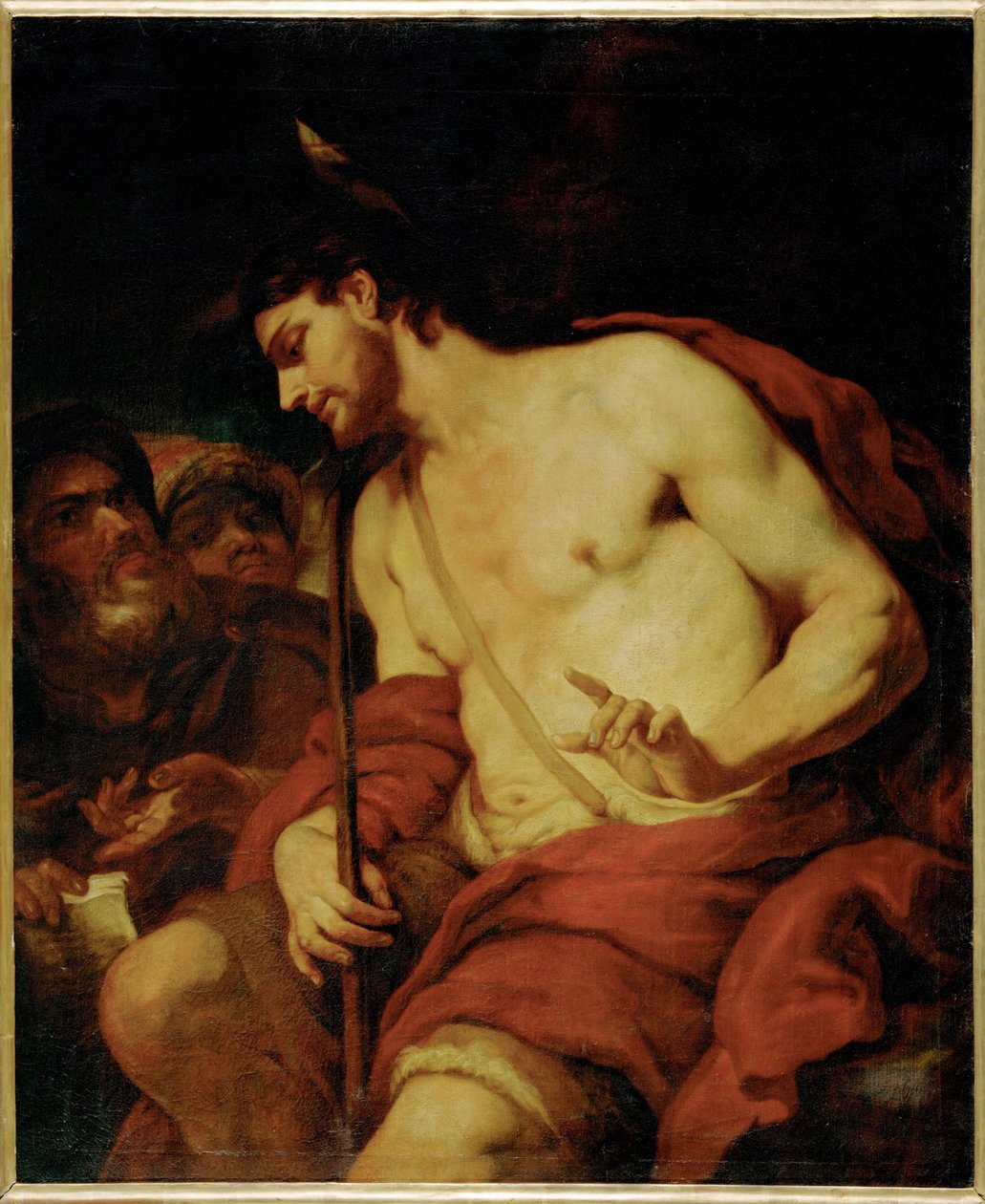 Sankt Johannes Døber (maleri på lærred) af Johann Carl (1632-98) Loth