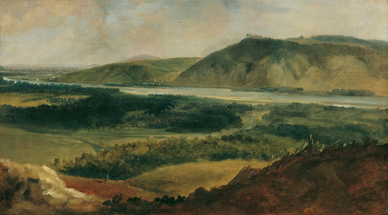 Donaulandskab set fra Bisamberg af Johann Christian Brand