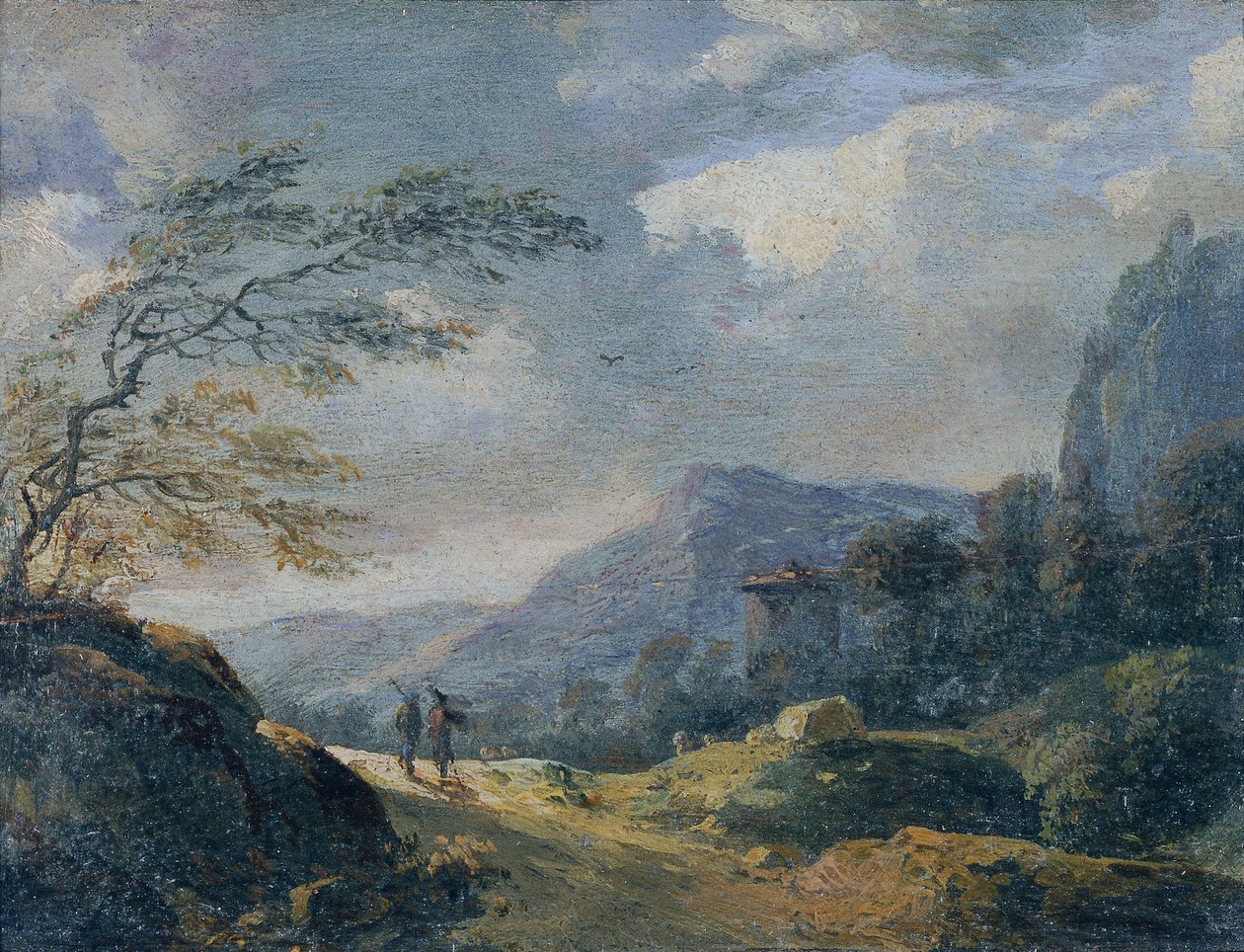 Lille bjerglandskab af Johann Christian Brand