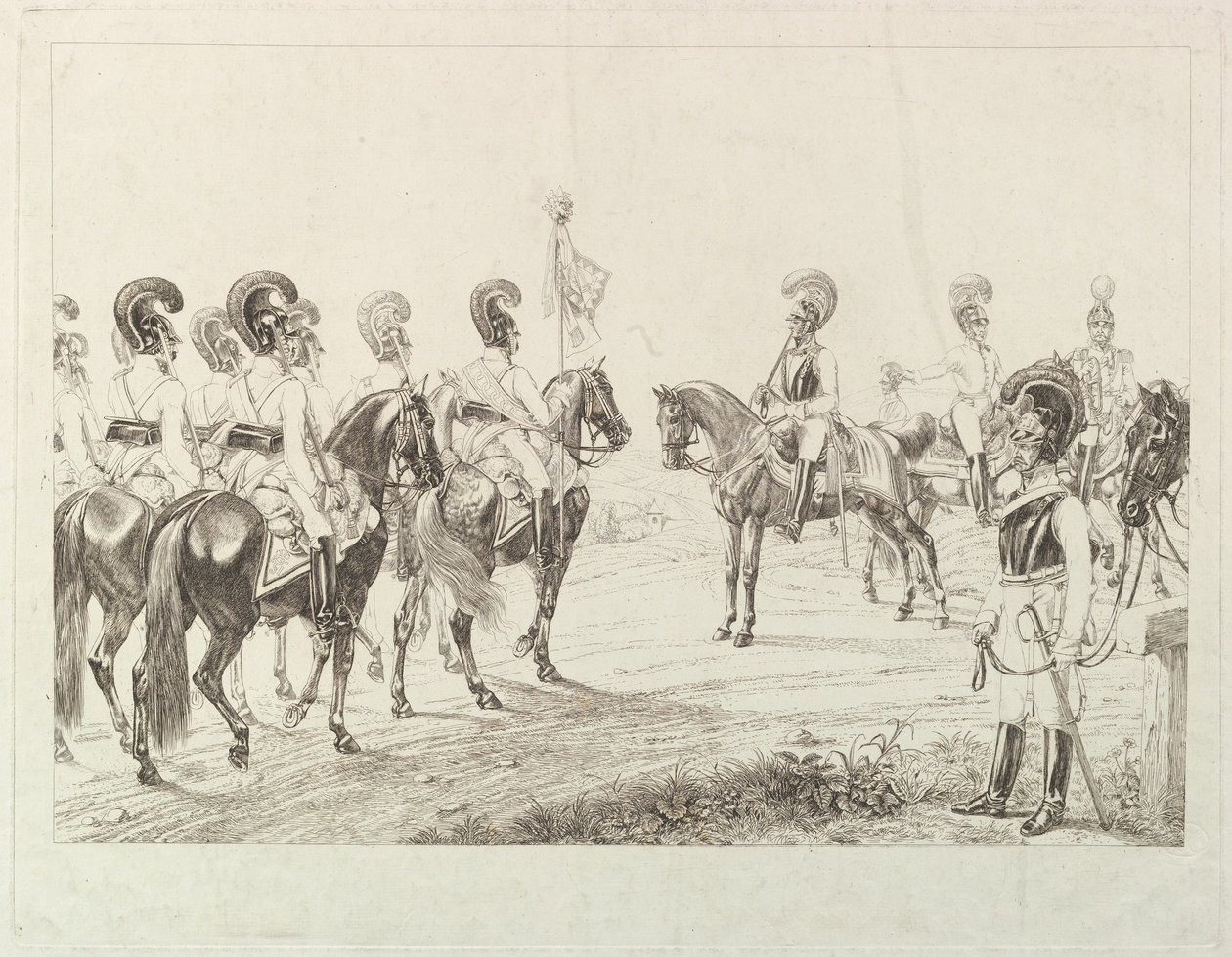 Østrigske Cuirassiers, begyndelsen af det 19. århundrede. af Johann Christian Erhard