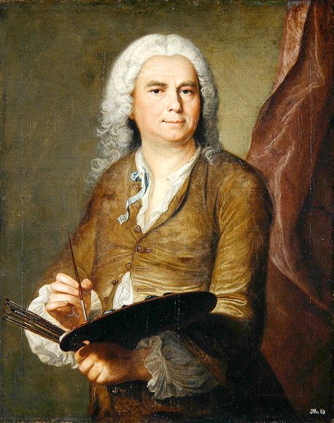 Johann Alexander Thiele (1685-1752) (olie på lærred) af Johann Christian Fiedler