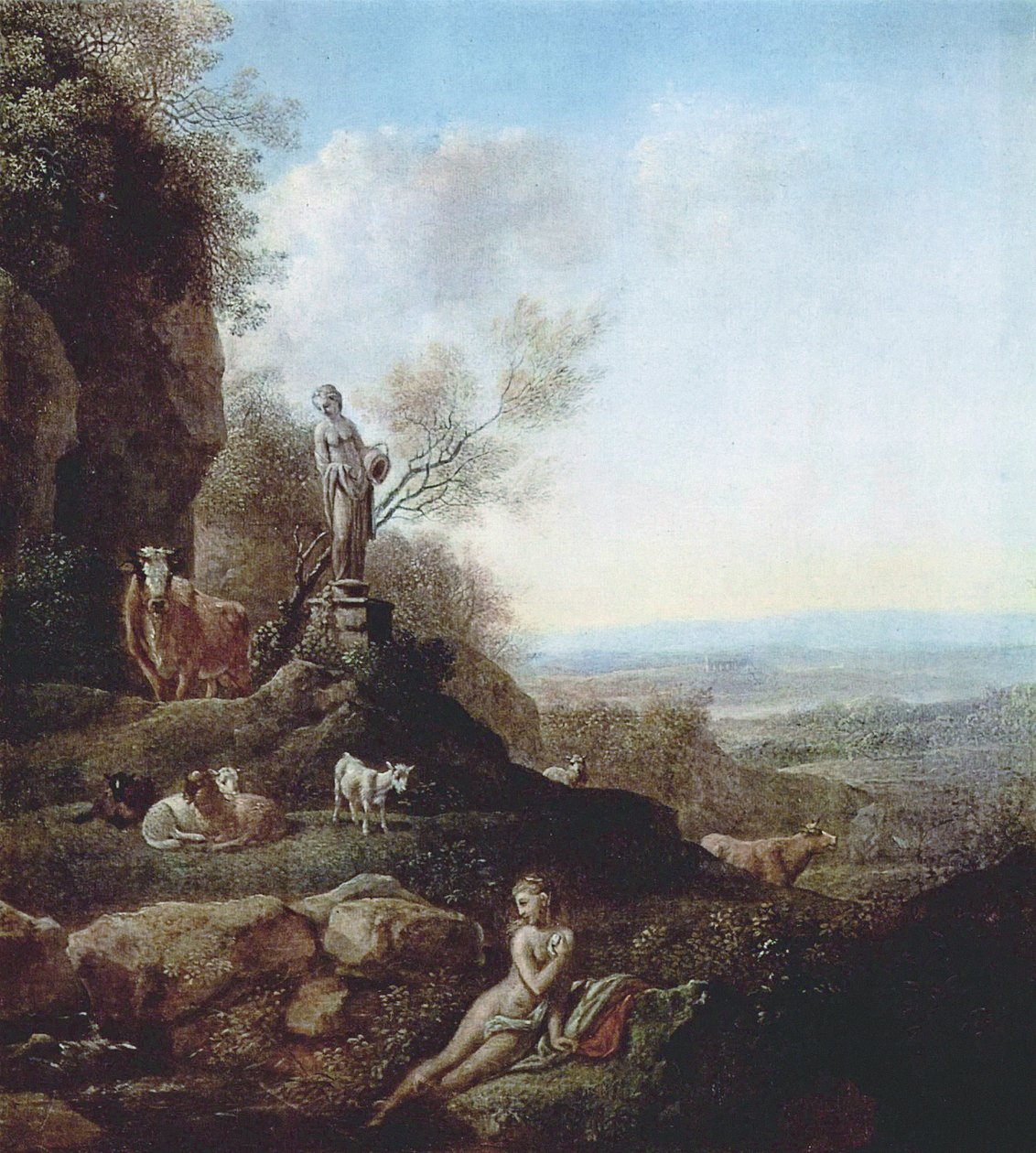 Italiensk landskab af Johann Christian Klengel