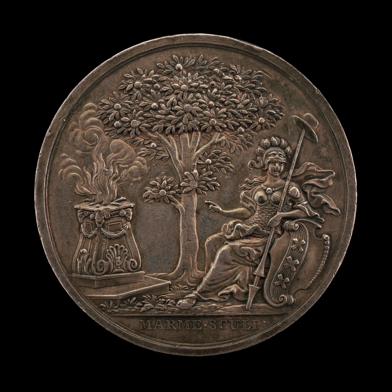 Minerva Encouraging the State [omvendt], 1747. af Johann Christian Marmé