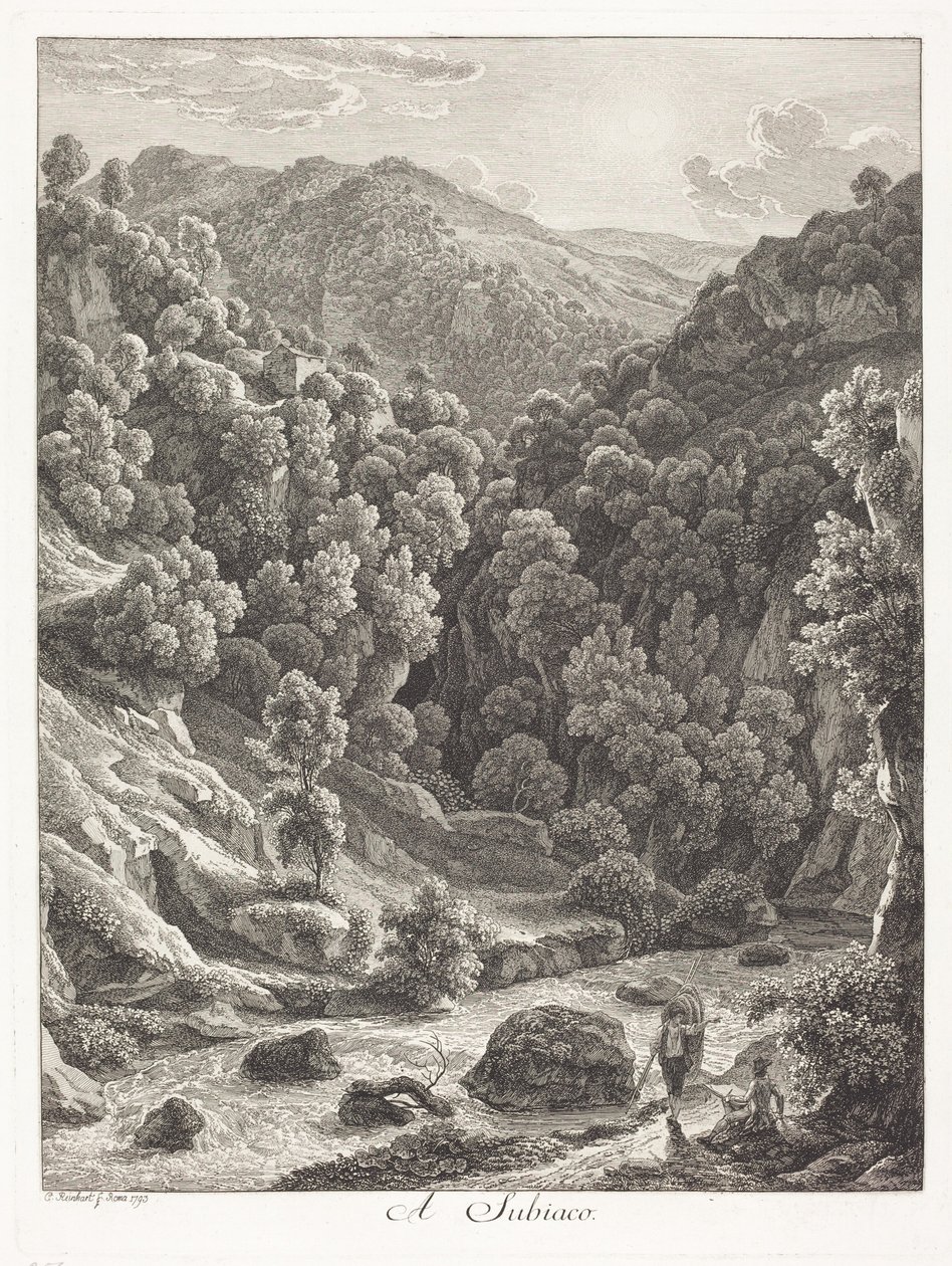 I Subiaco (nær Subiaco) af Johann Christian Reinhart