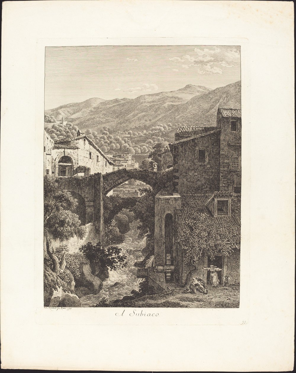 En Subiaco af Johann Christian Reinhart
