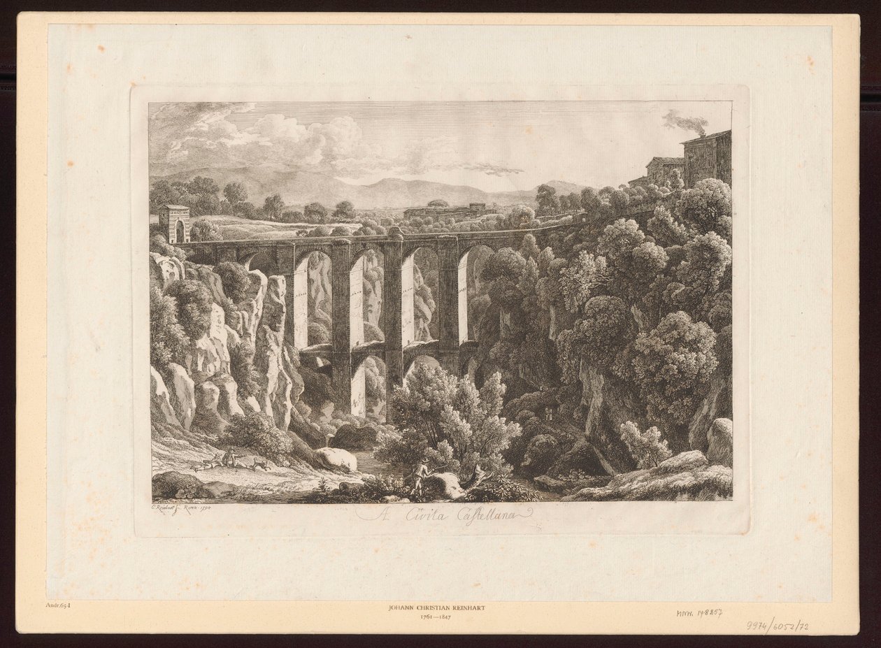 Akvædukter – A Civita Castellana af Johann Christian Reinhart