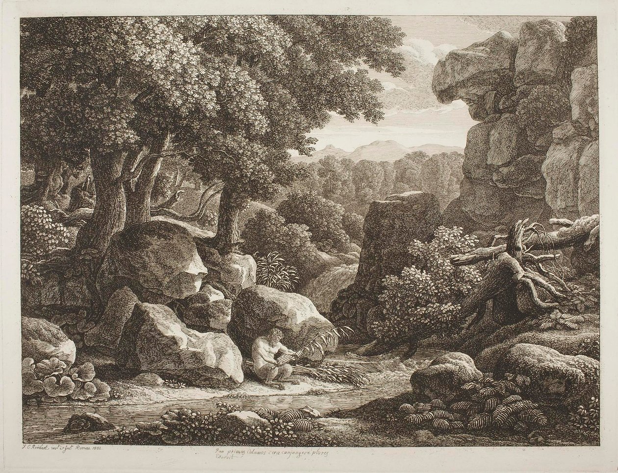Skovlandskab af Johann Christian Reinhart