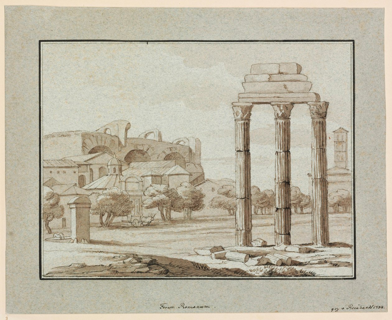 Forum Romanum af Johann Christian Reinhart