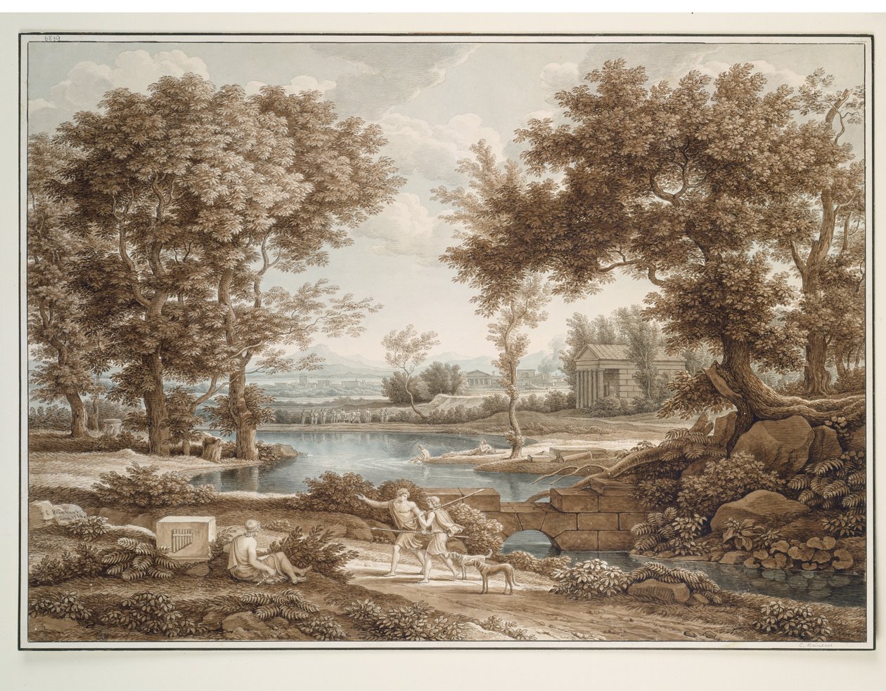 Heroisk landskab af Johann Christian Reinhart