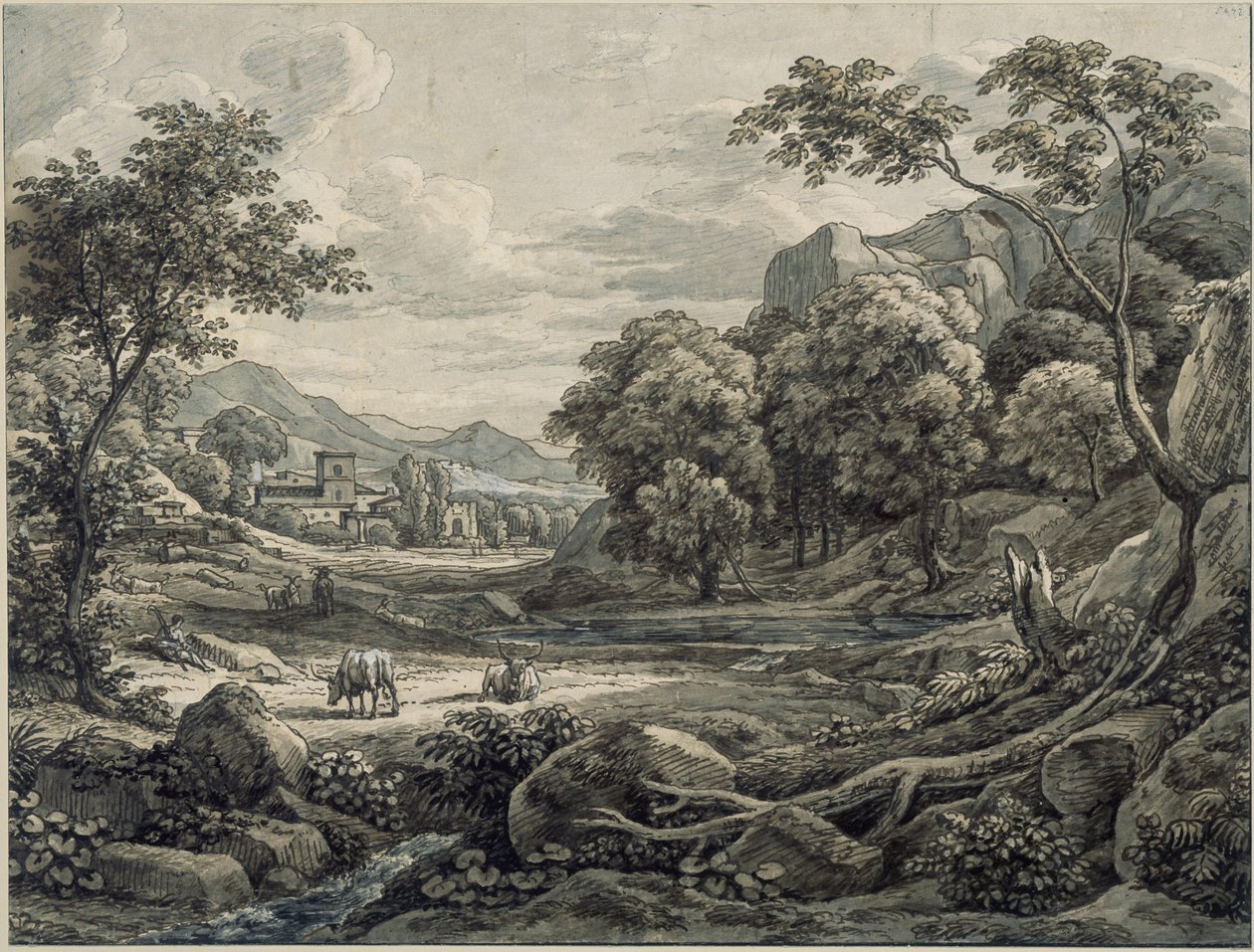 Ideallandskab af Johann Christian Reinhart