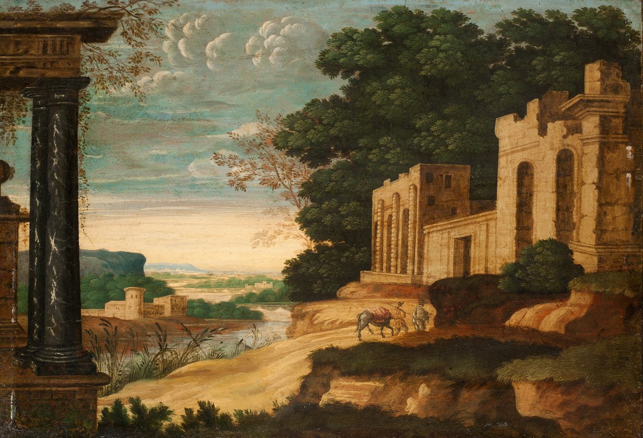 Klassisk landskab af Johann Christian Reinhart