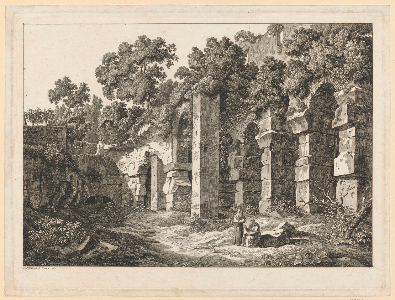 Landskab – I Colosseum af Johann Christian Reinhart
