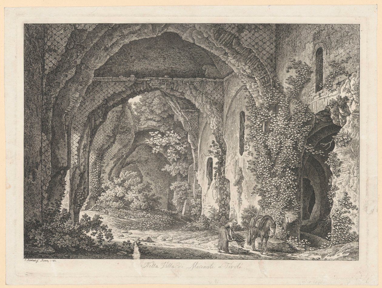 Landskab – I Mecenates villa i Tivoli af Johann Christian Reinhart
