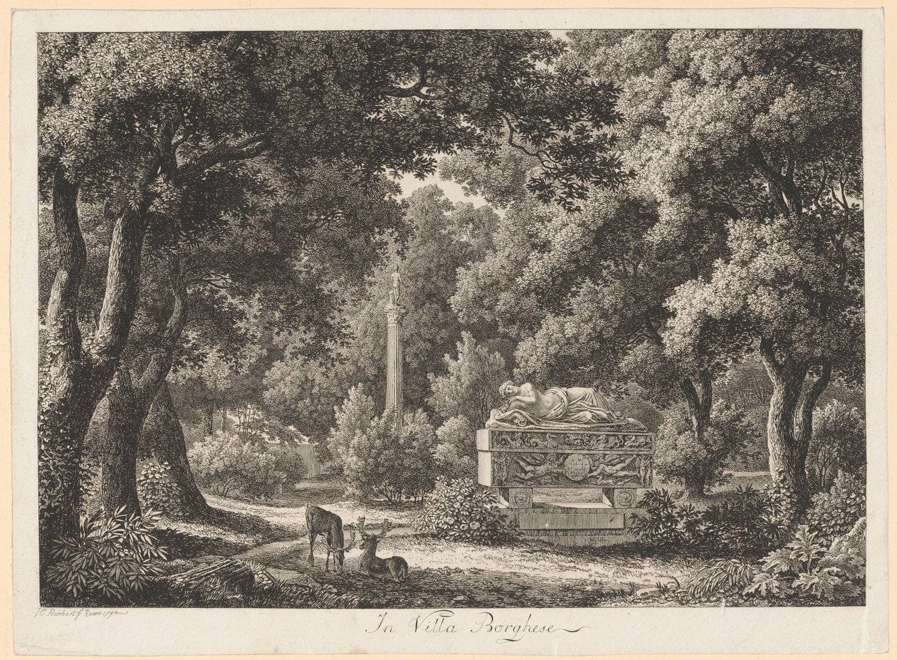 I haverne ved Villa Borghese af Johann Christian Reinhart