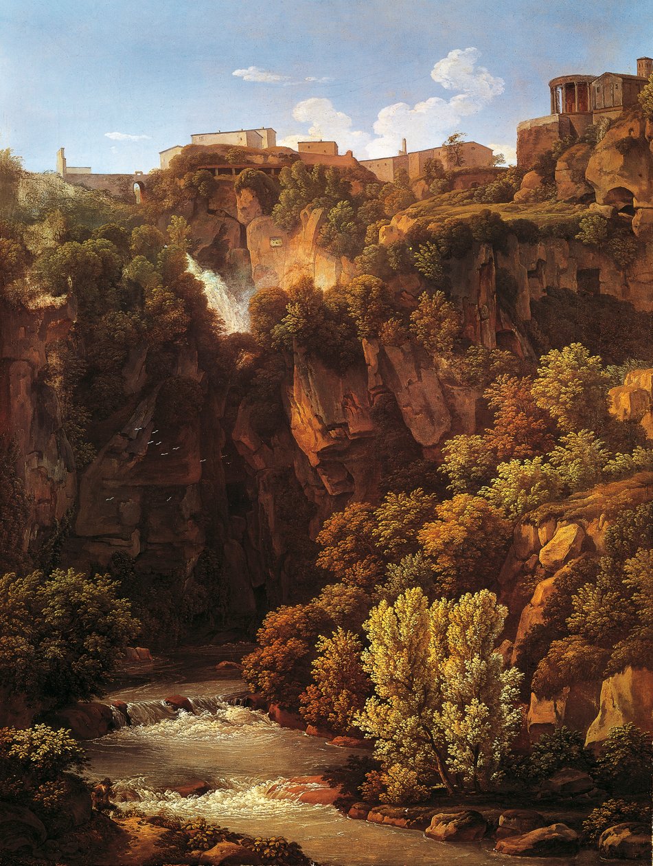 Vandfald ved Tivoli af Johann Christian Reinhart