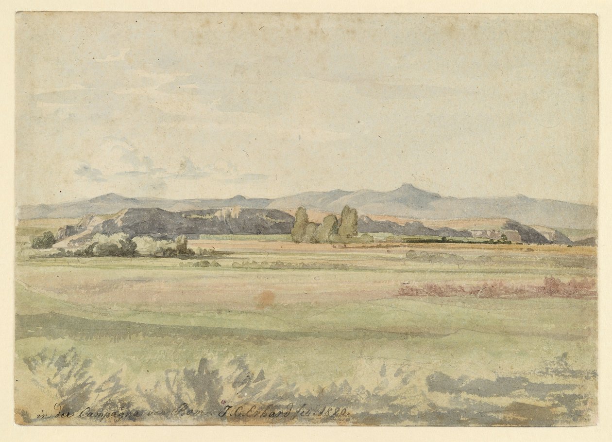 Landskab i Campagna af Johann Christoph Erhard