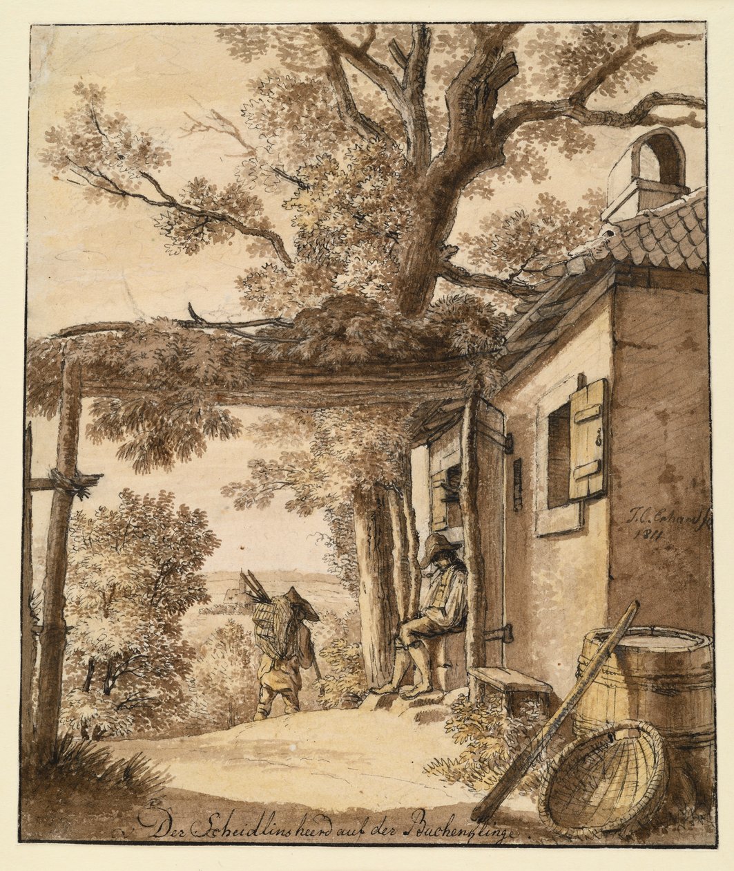 Scheidlin-ildstedet på Buchenklinge af Johann Christoph Erhard