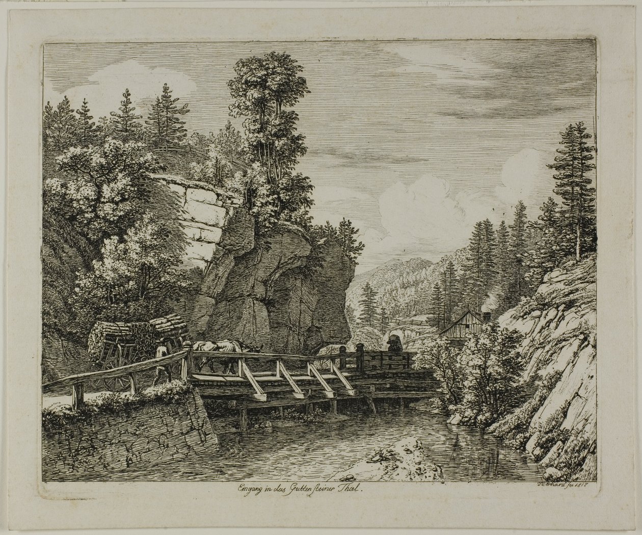 Indgang til Guttensteiner-dalen af Johann Christoph Erhard