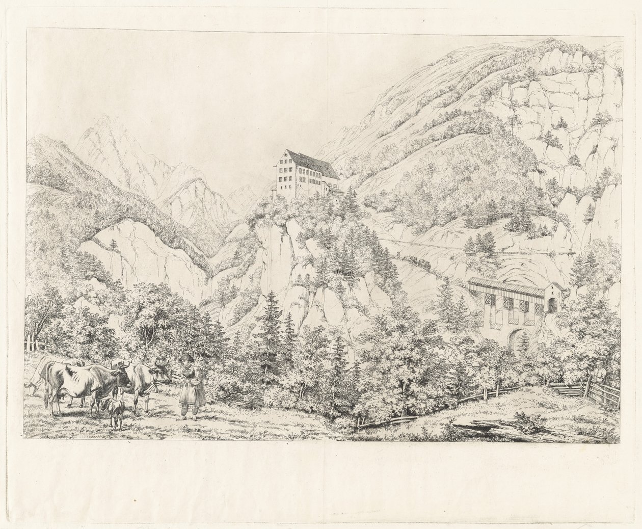 Georgenberg i Tyrol af Johann Christoph Erhard and Johann Adam Klein