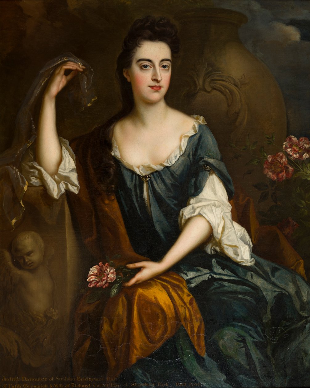 Portræt af fru Judith Corbet, ca. 1680-1710 (olie på lærred) af Johann Closterman