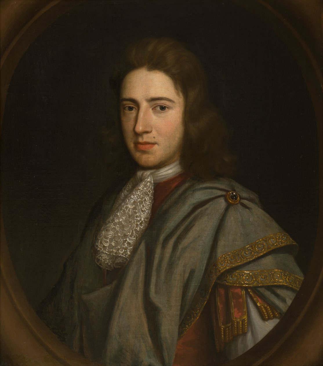 Portræt af Sir John Bridgeman, 3. Bart (1667-1747), ca. 1680-1711 (olie på panel) af Johann Closterman