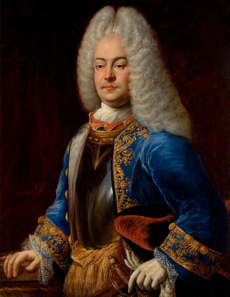 George Albert, prince de Frize orientale - George Albert (1690-1734), Prince of East Frisia, af Eichler, Johann Conrad (1688-1748). Olie på lærred af Johann Conrad Eichler