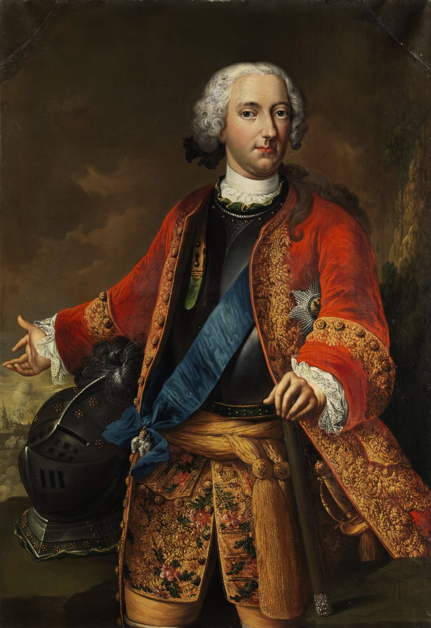 Portræt af Charles I, hertug af Brunswick-Wolfenbüttel 1713-1780 af Johann Conrad Eichler