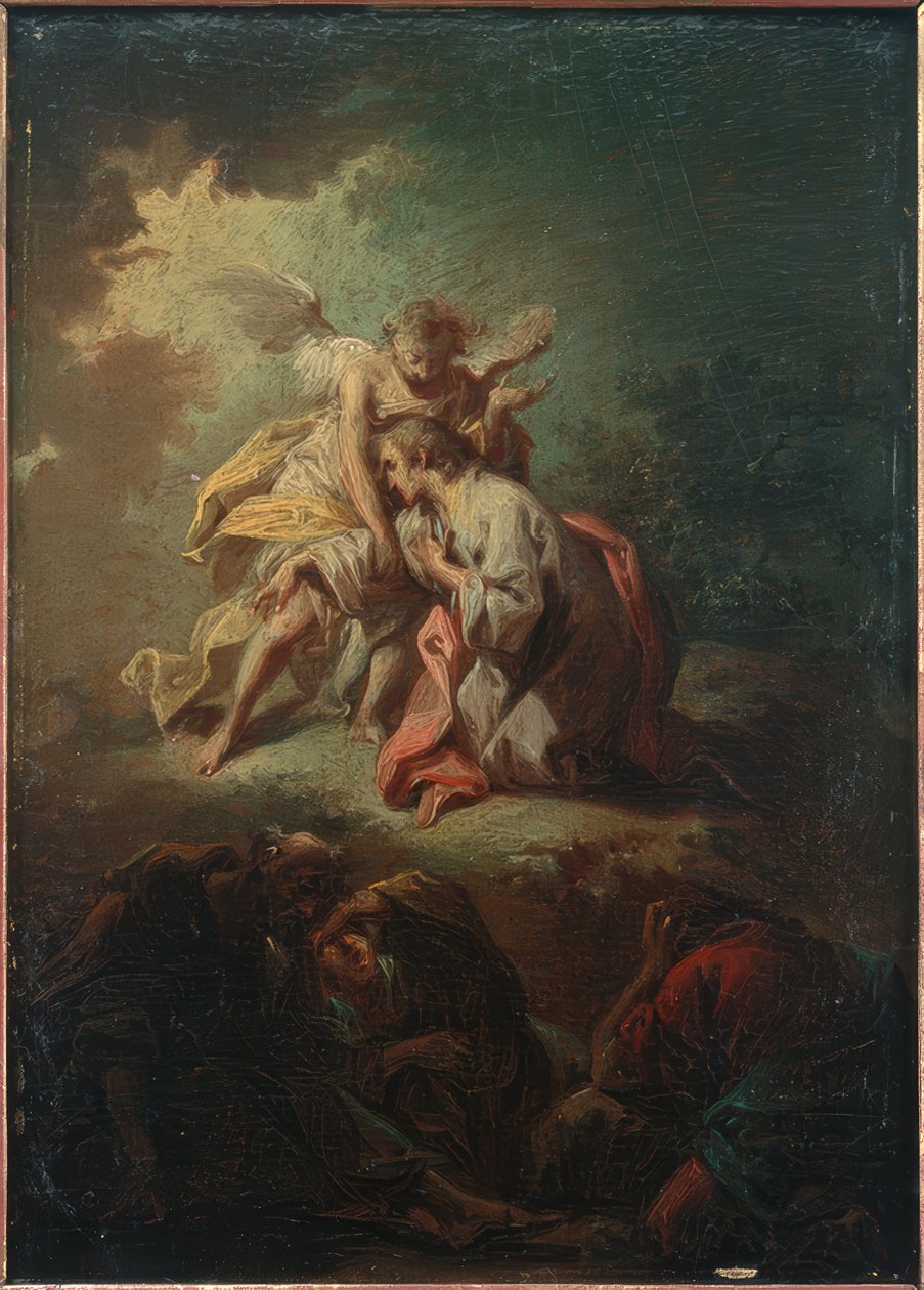 Kristus på Oliebjerget af Johann Conrad Seekatz
