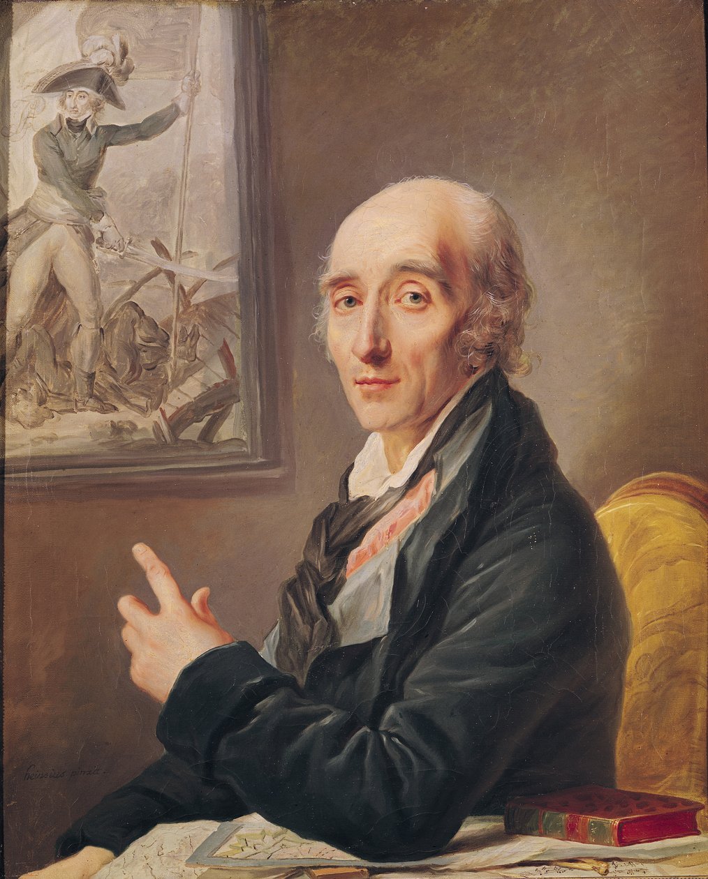 Portræt af marskal Pierre Francois Charles Augereau (1757-1816) af Johann Ernst Heinsius