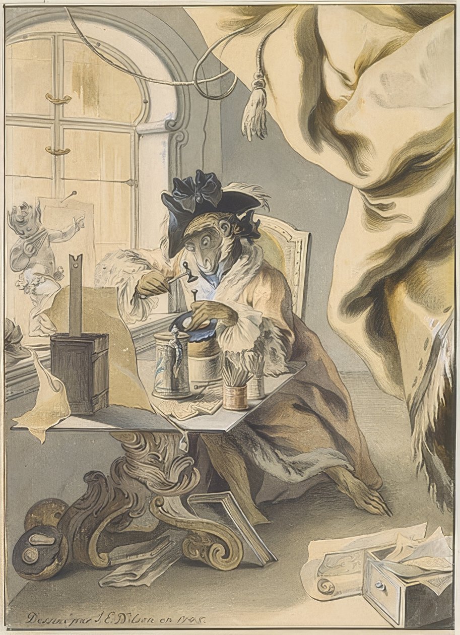 Aben som gravør og guldsmed af Johann Esaias Nilson