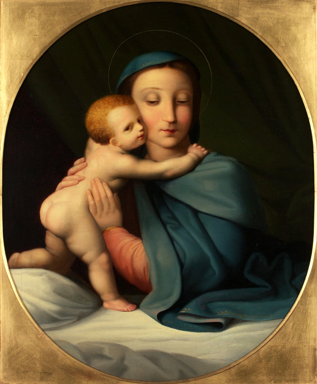Madonna og barn af Johann Evangelist Scheffer von Leonhardshoff