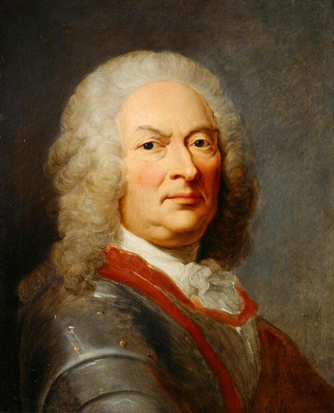 Portræt af Vilhelm VIII, Landgrave af Hessen-Kassel, efter 1752 (olie på lærred) af Johann F.A. (school of) Tischbein