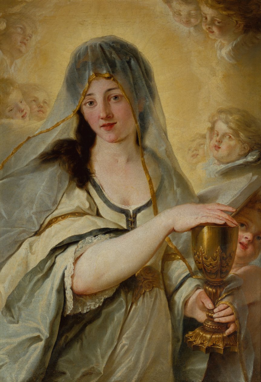 An Allegory of Faith (olie på lærred) af Johann Friedrich August Tischbein