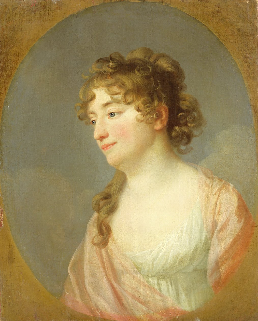 Krigsråd Wilhelmine Schmidt, c.1800 af Johann Friedrich August Tischbein