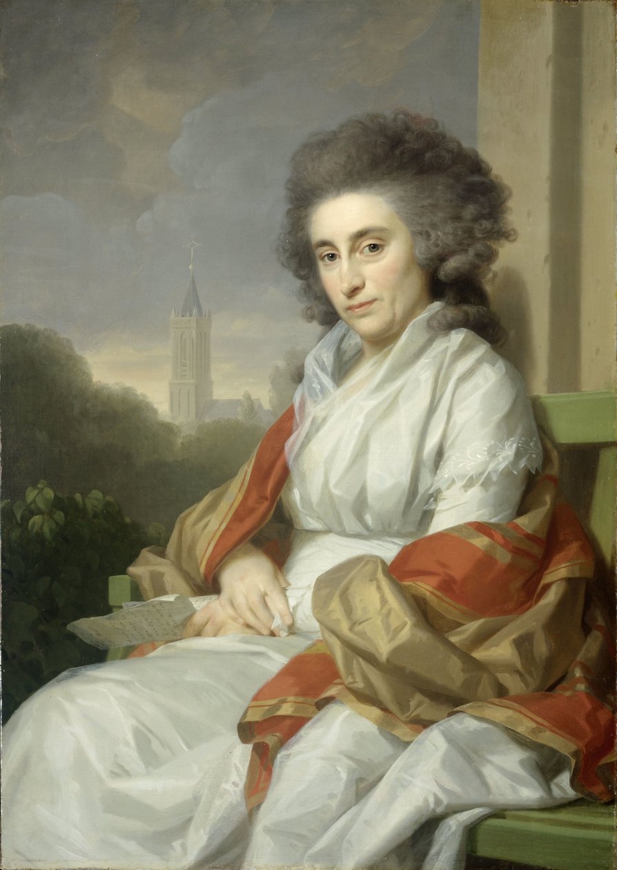 Portræt af Cornelia Rijdenius, Hustru til Johannes Lublink II af Johann Friedrich August Tischbein