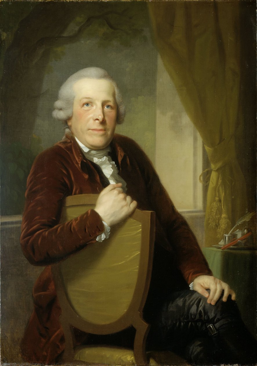 Portræt af Johannes Lublink II, filosof, forfatter og statsmand af Johann Friedrich August Tischbein