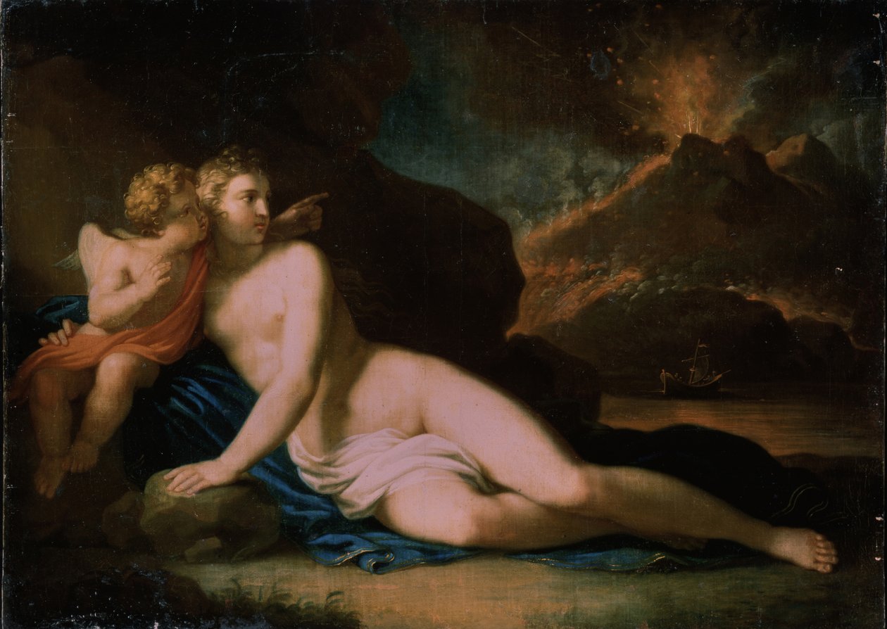 Venus og Amor, 1804 af Johann Friedrich August Tischbein